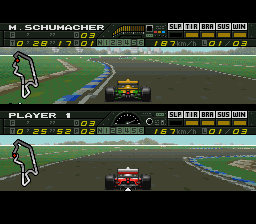 F1 Pole Position (Europe) In game screenshot
